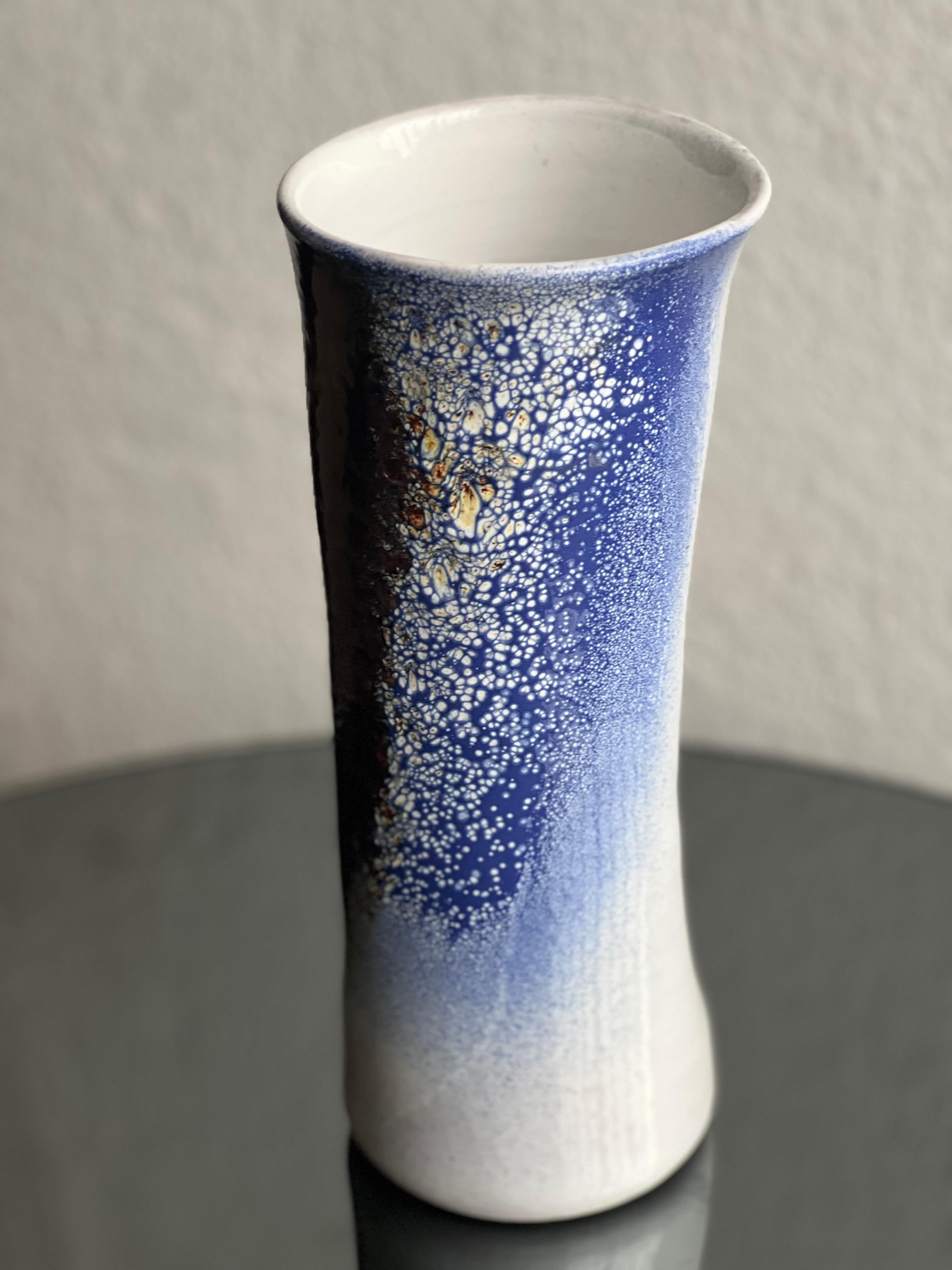 Vintage-Vase aus Keramik, handbemalt, Mid-Century Modern, Vintage  Italienisch Pino Castagna im Angebot 2