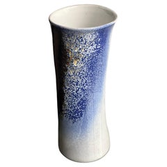 Vintage Mid-Century Modern Ceramic Vase, Hand-Painted,  Italian Pino Castagna