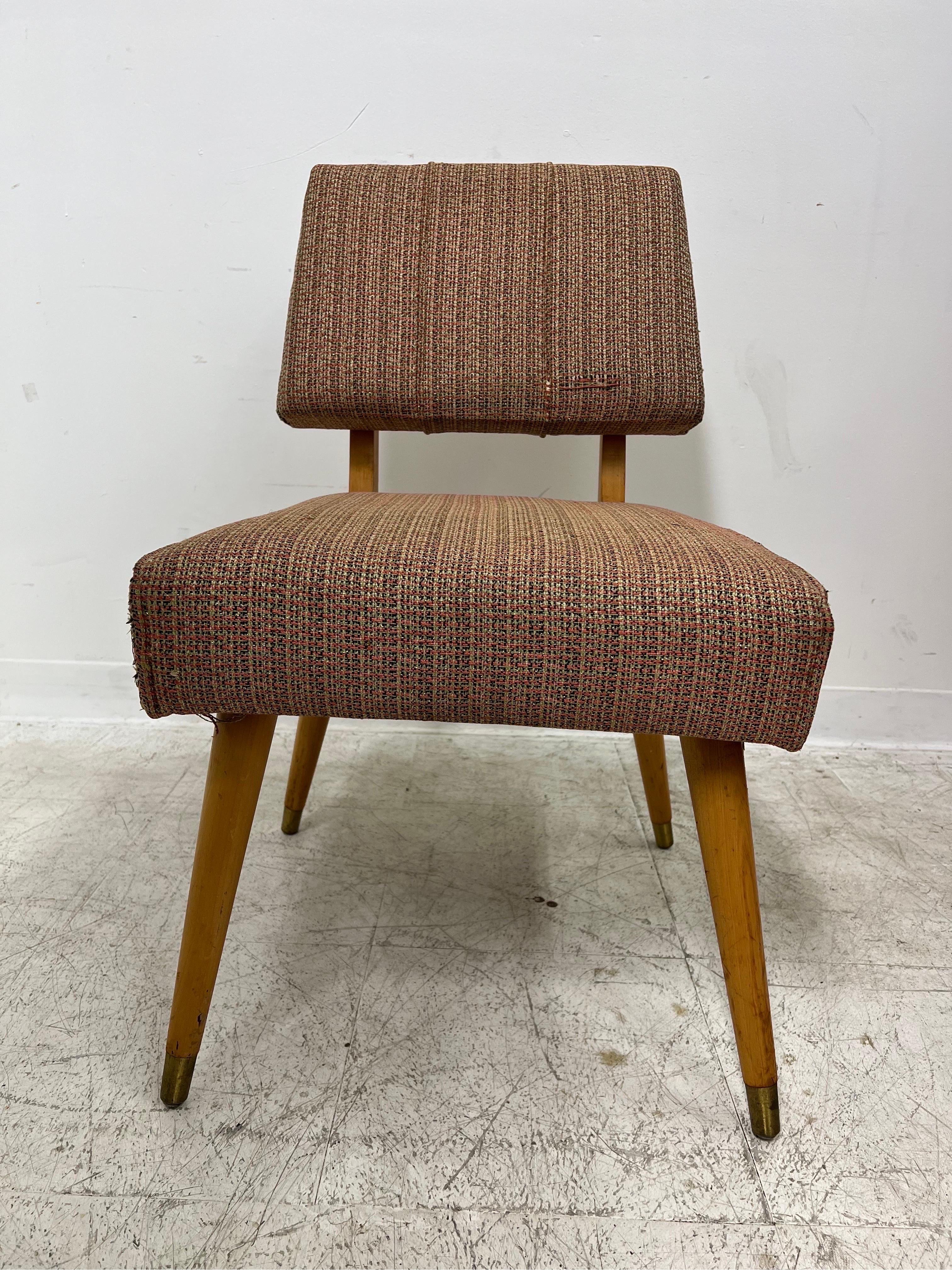 Vintage Mid-Century Modern chair

Dimensions. 18 W ; 21 1/2 D ; 30 H.