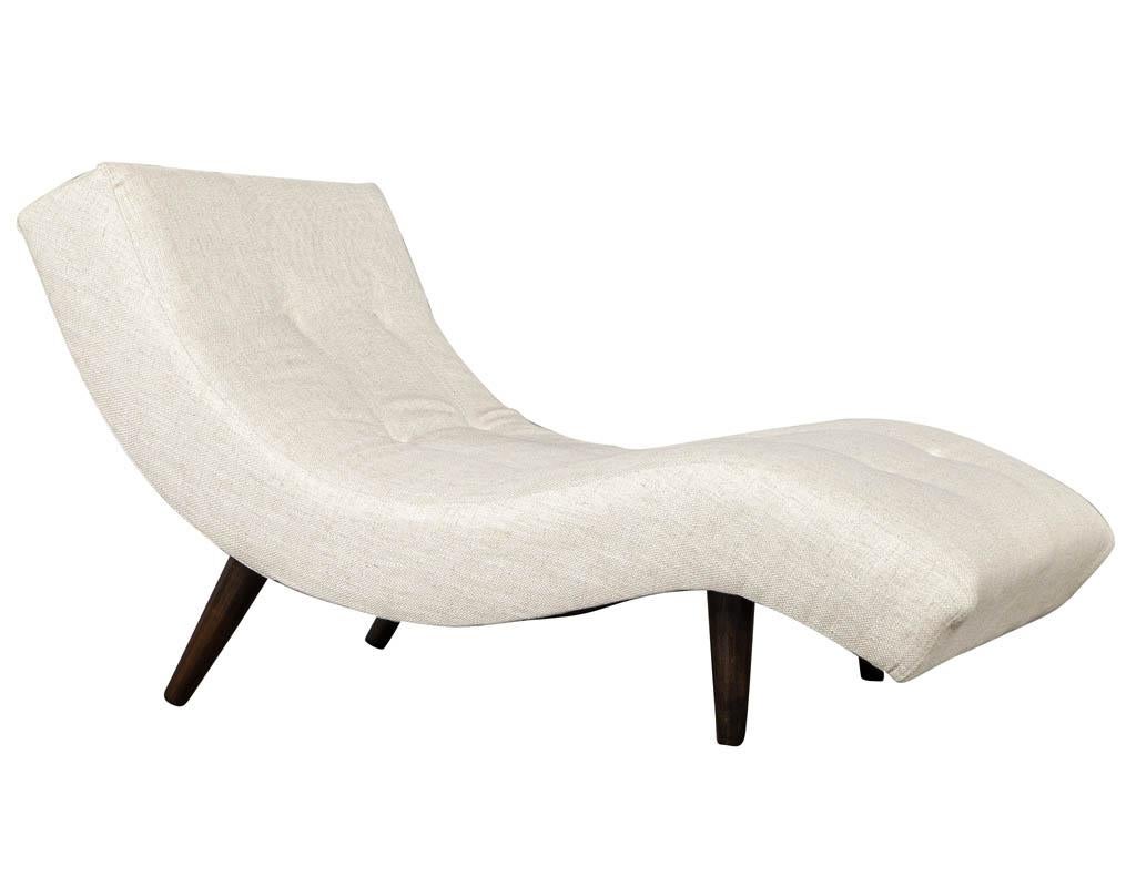 Vintage Mid-Century Modern Chaise Lounge Recamier In Excellent Condition In North York, ON