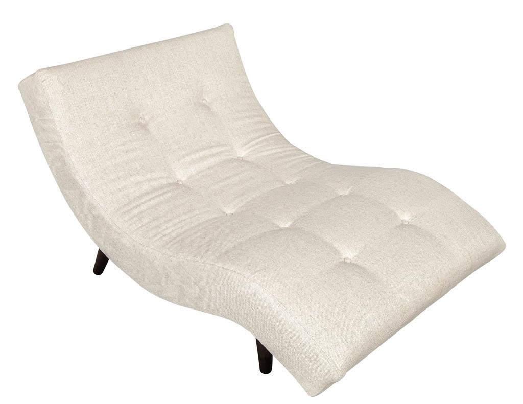 Late 20th Century Vintage Mid-Century Modern Chaise Lounge Recamier