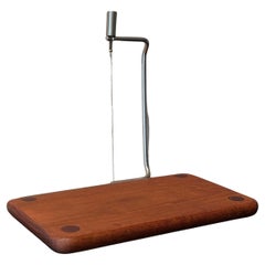 Vintage Mid-Century Modern Cheese Slicing Board in the Style of Danish Modern