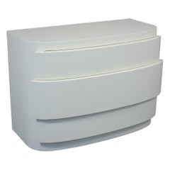White Mid-Century Modern Chest of Drawers