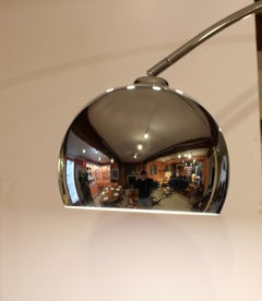 Vintage Mid-Century Modern Chrome Arch Floor Lamp