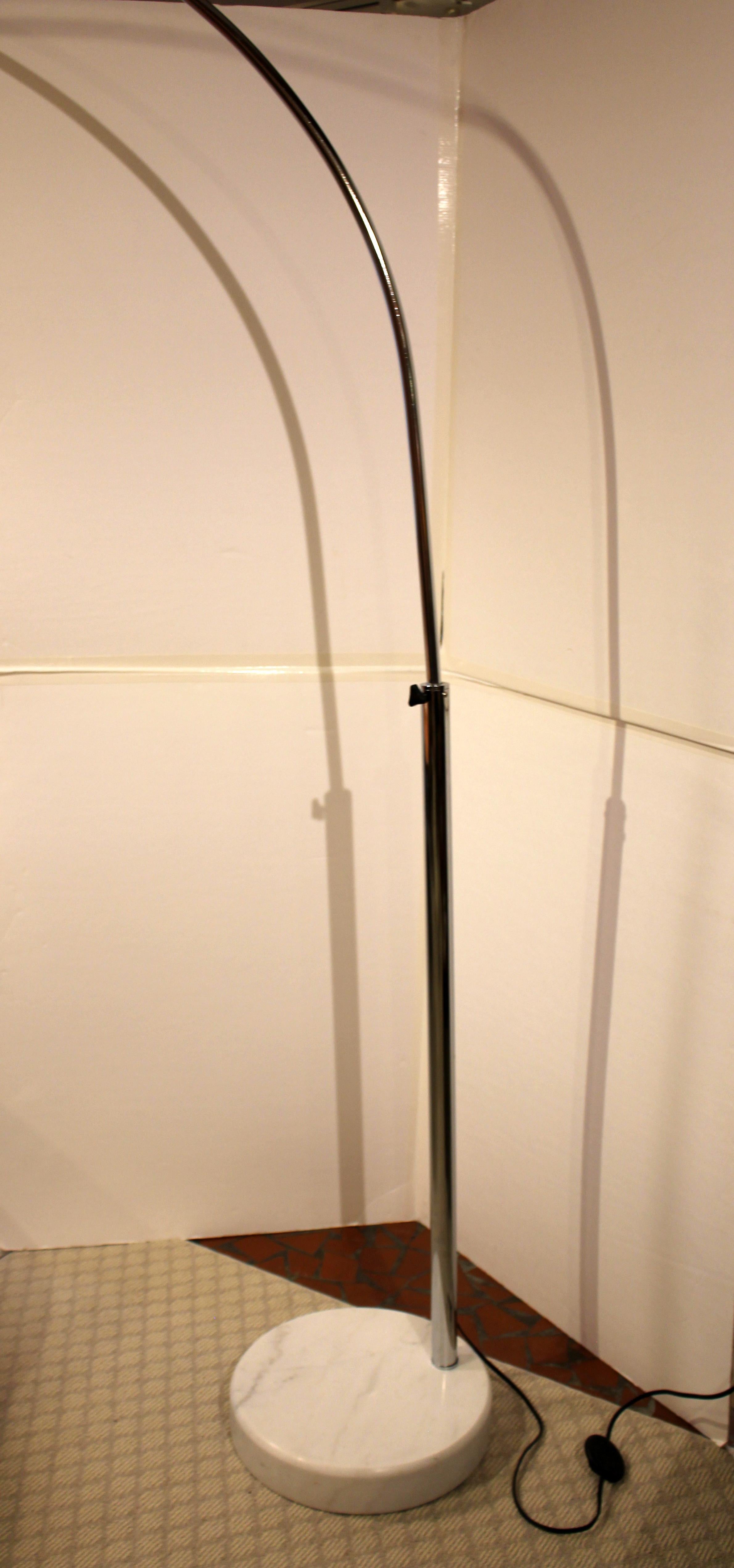 Vintage MidCentury Modern Chrome Arch Floor Lamp at 1stDibs