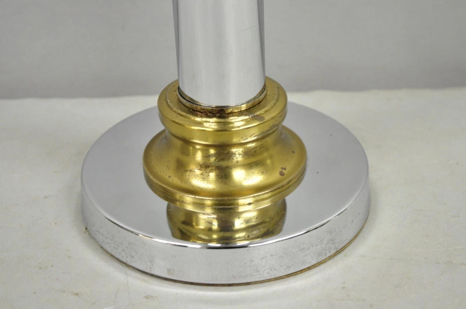 Lampe de table Vintage Mid Century Modern Chrome Ball and Column George Kovacs Style Bon état - En vente à Philadelphia, PA