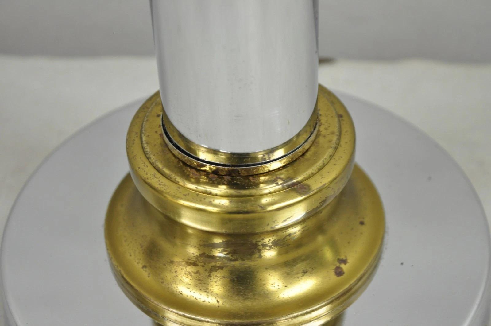 Lampe de table Vintage Mid Century Modern Chrome Ball and Column George Kovacs Style en vente 1