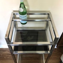 Vintage Mid-Century Modern Chrome Bar Cart