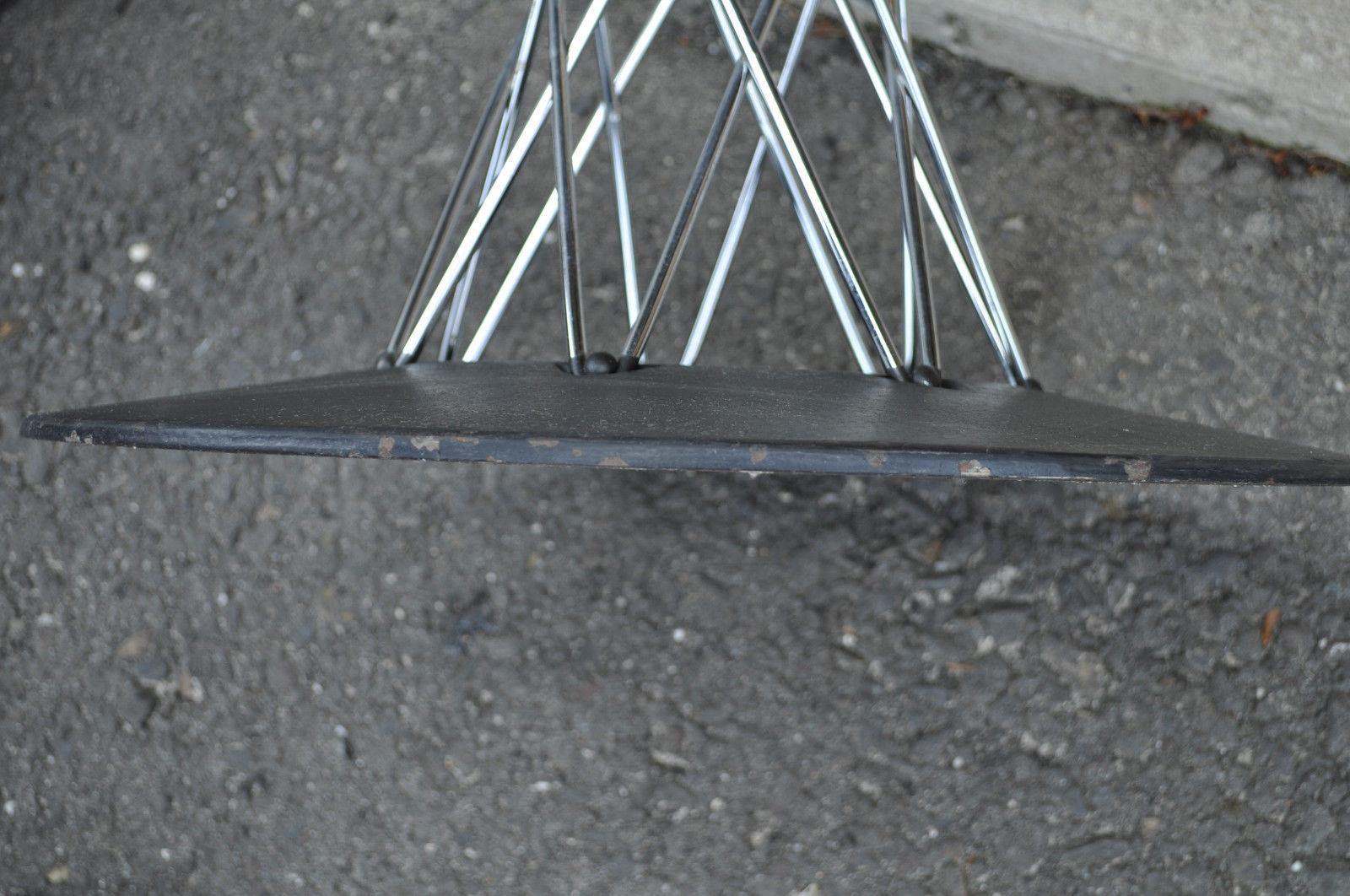 Vintage Mid-Century Modern Chrome Cyclone Dining Table Isamu Noguchi Knoll 4