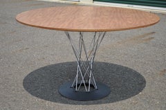 Vintage Mid-Century Modern Chrome Cyclone Dining Table Isamu Noguchi Knoll