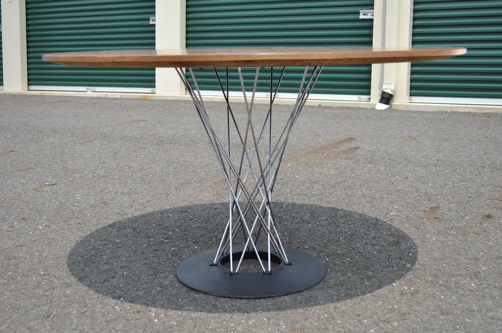 American Vintage Mid-Century Modern Chrome Cyclone Dining Table Isamu Noguchi Knoll