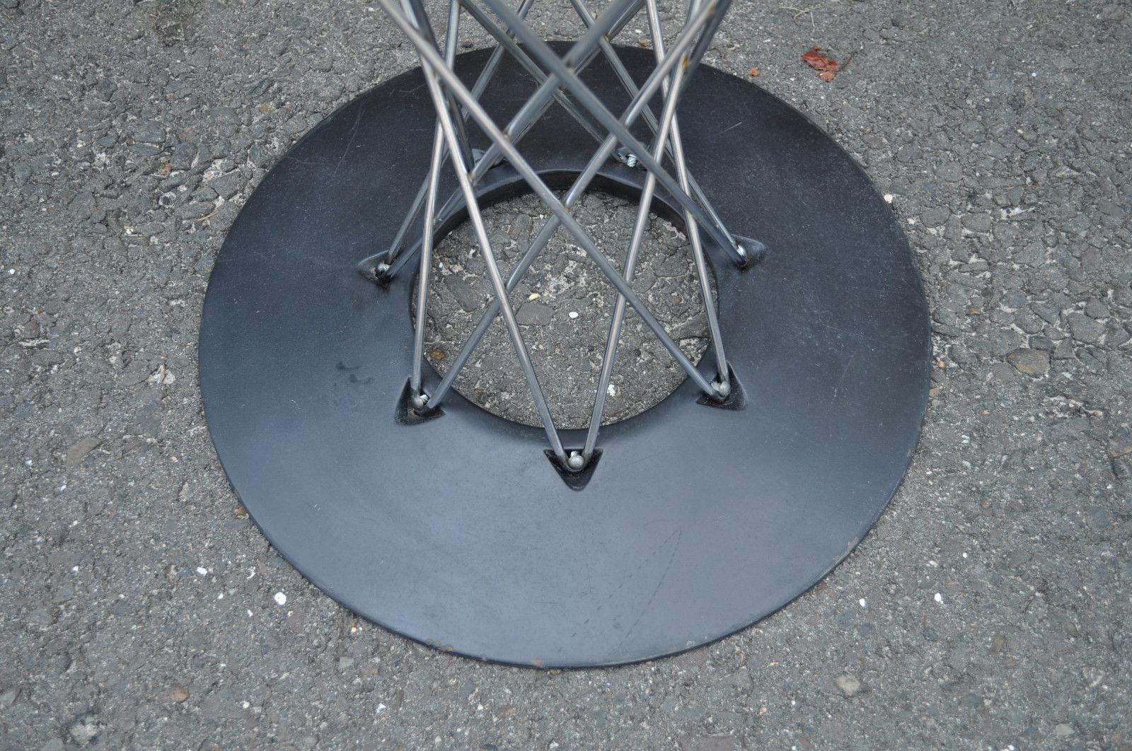 20th Century Vintage Mid-Century Modern Chrome Cyclone Dining Table Isamu Noguchi Knoll