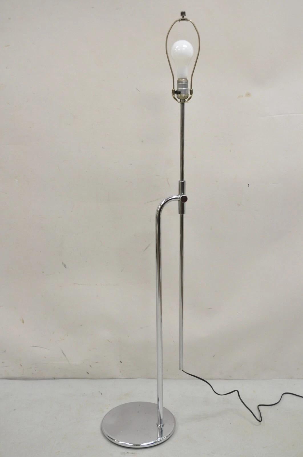 Vintage Mid Century Modern Chrome Modernist Adjustable 