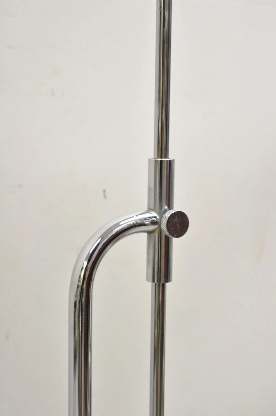 20th Century Vintage Mid Century Modern Chrome Modernist Adjustable 