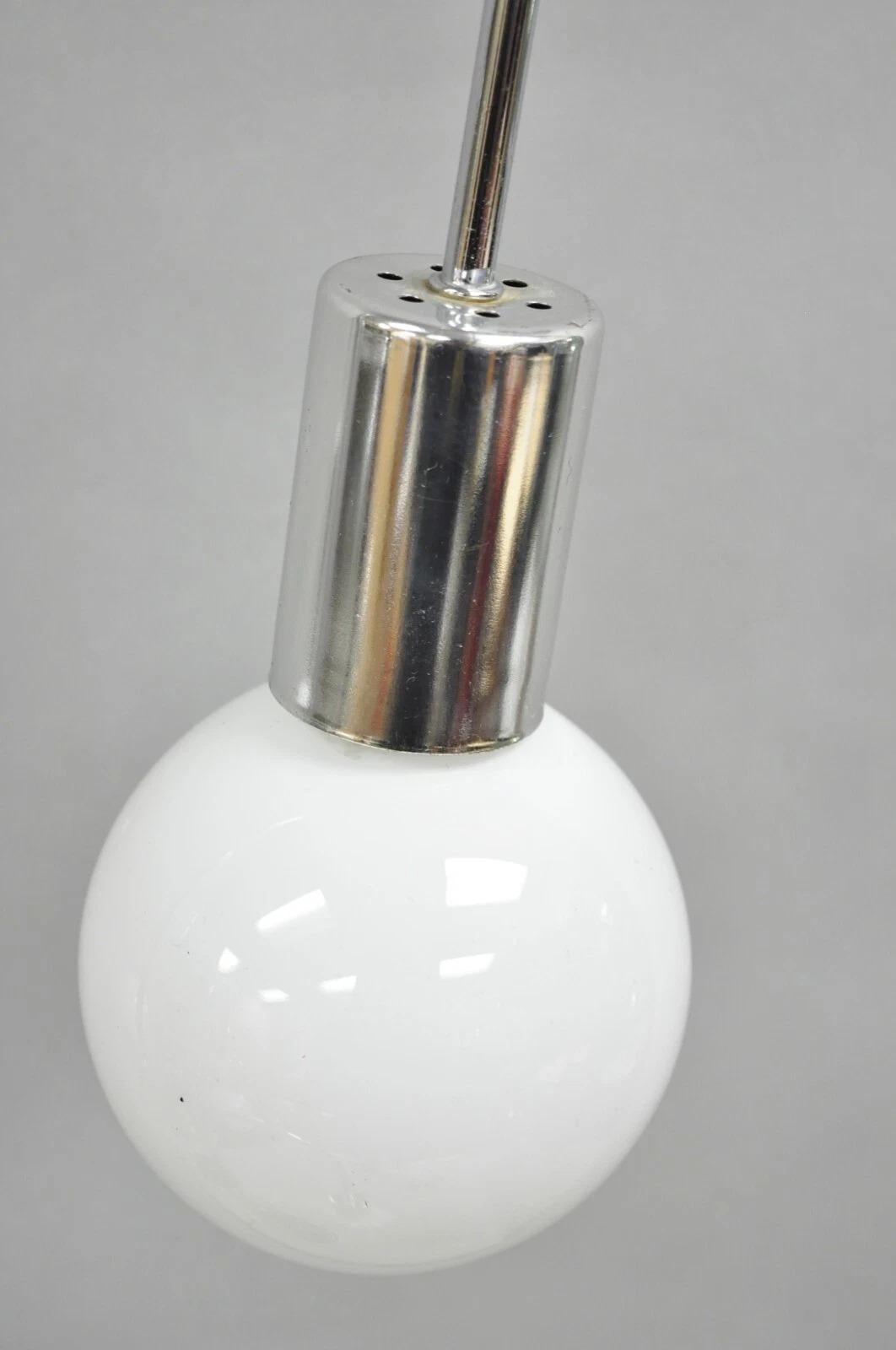 Vintage Mid Century Modern Chrome Space Age 5 Light Sculptural Table Lamp im Angebot 5