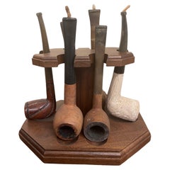 Vintage Mid Century Modern Cigar Pipes Holder