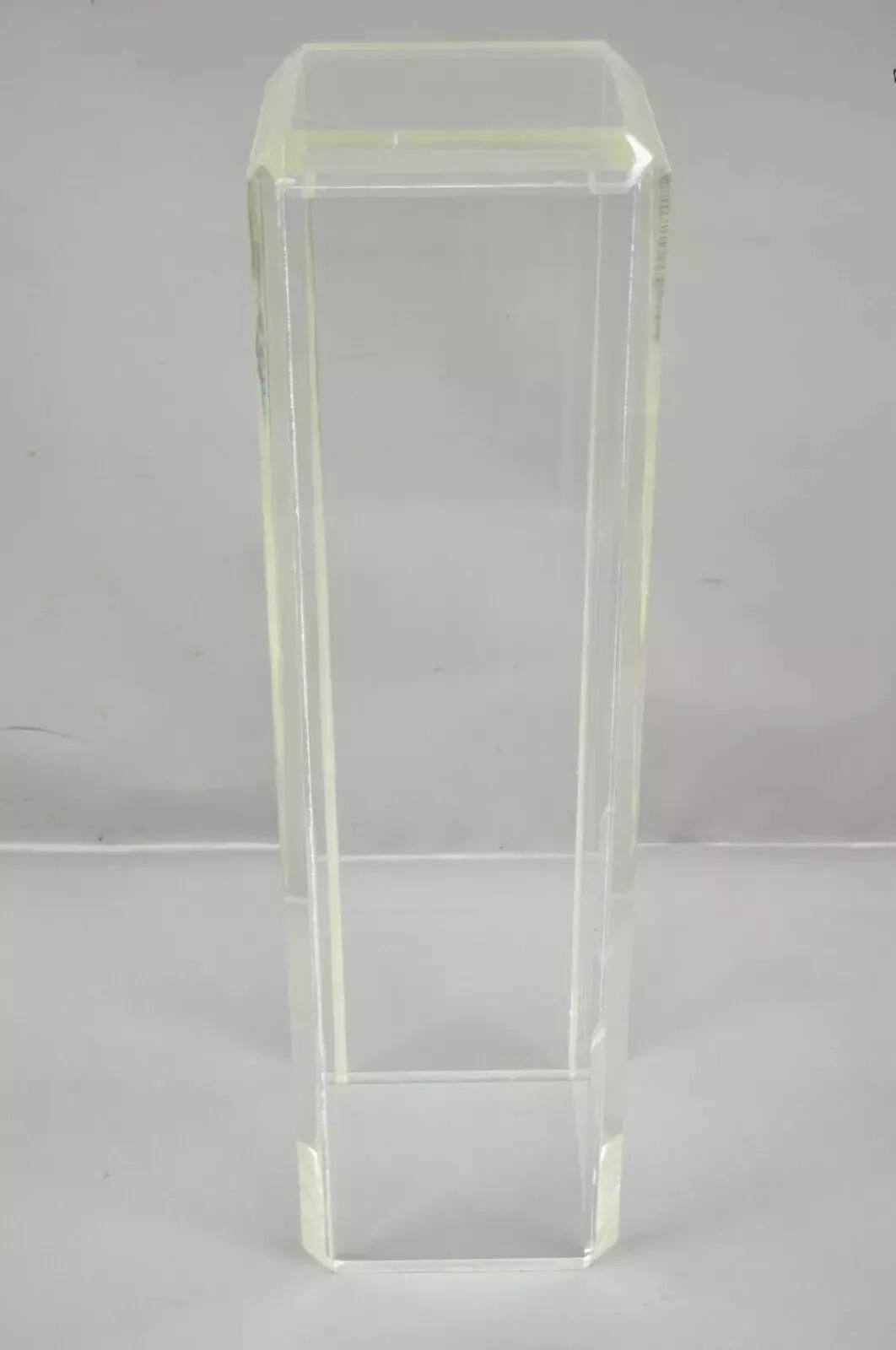 Vintage Mid Century Modern Clear Lucite 36