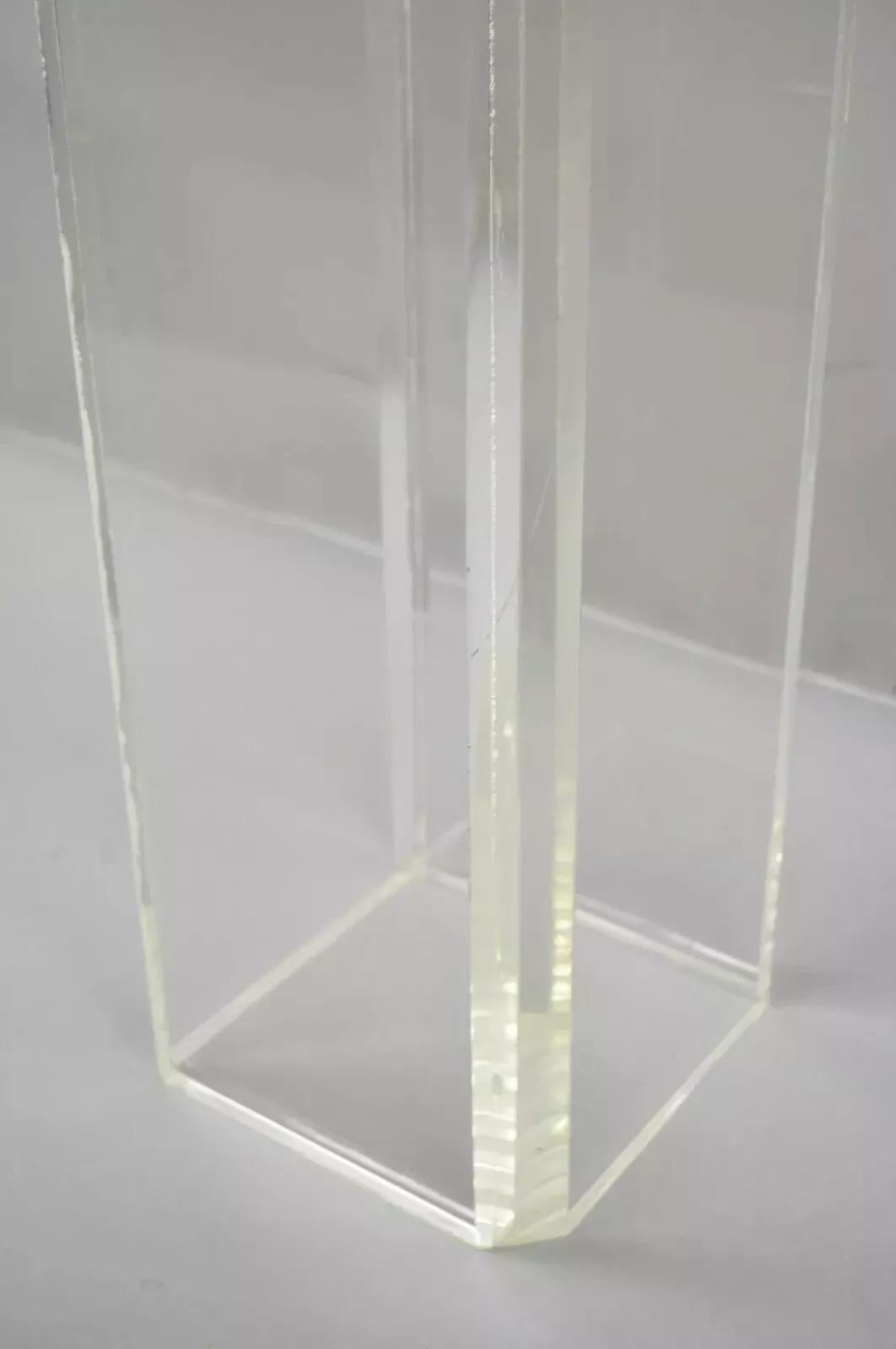 20th Century Vintage Mid Century Modern Clear Lucite 36
