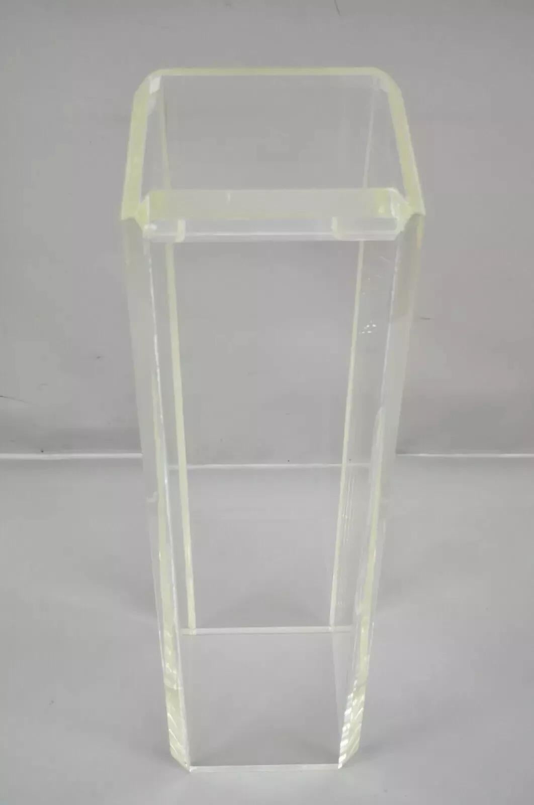 Vintage Mid Century Modern Clear Lucite 36