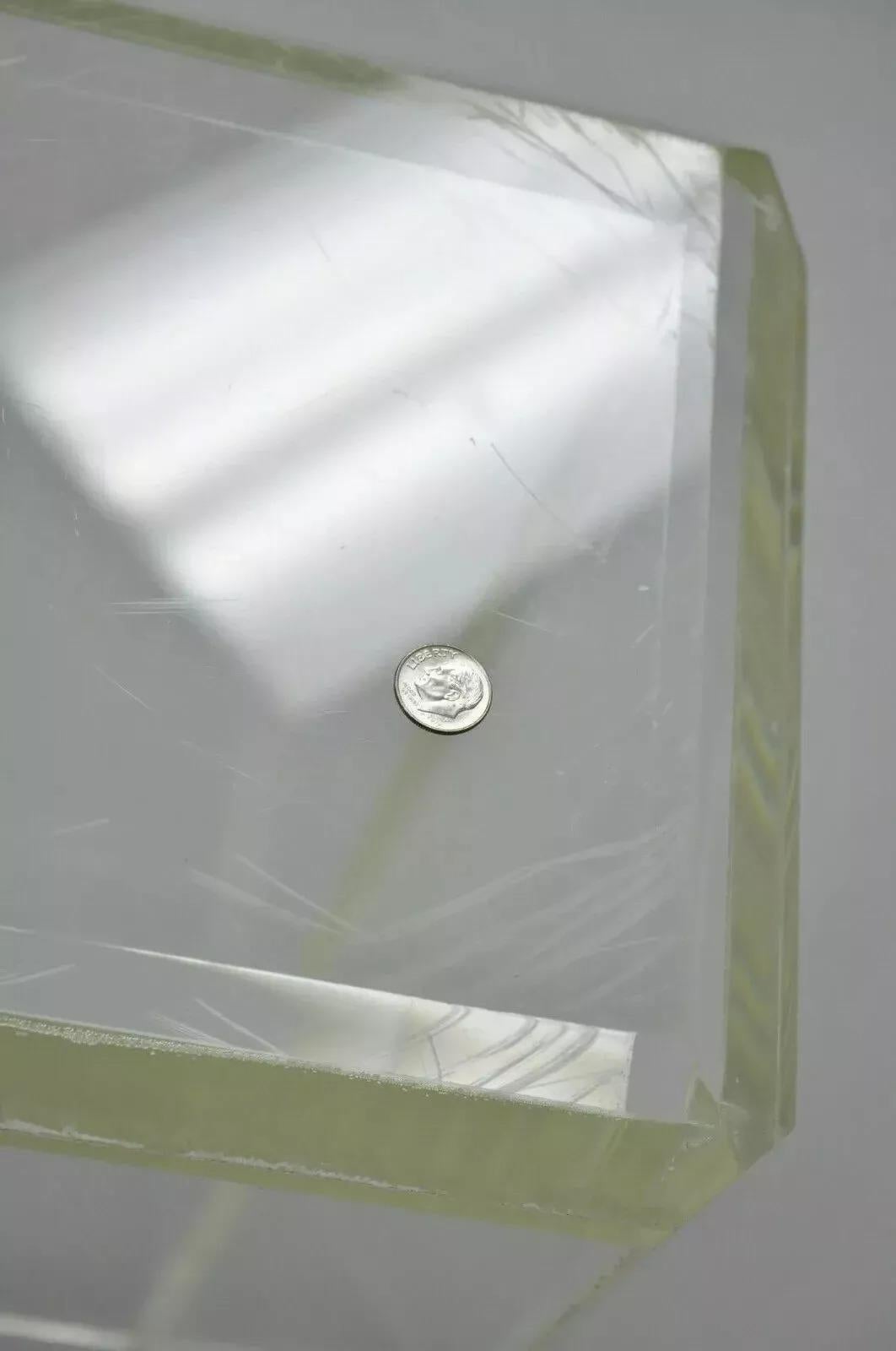 Vintage Mid Century Modern Clear Lucite 36
