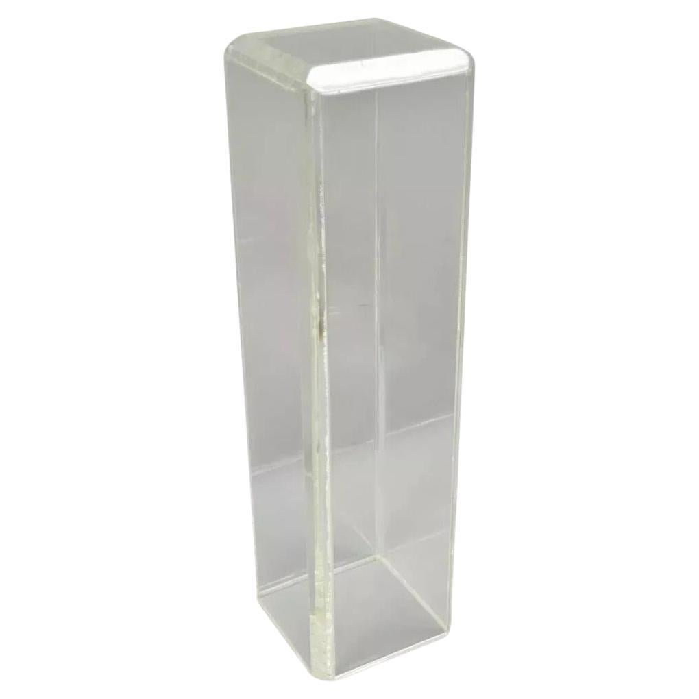Pedestal Vintage Mid Century Modern Clear Lucite 36" Acrylic Plant Stand