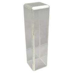 Vintage Mid Century Modern Clear Lucite 36" Acrylic Plant Stand Pedestal