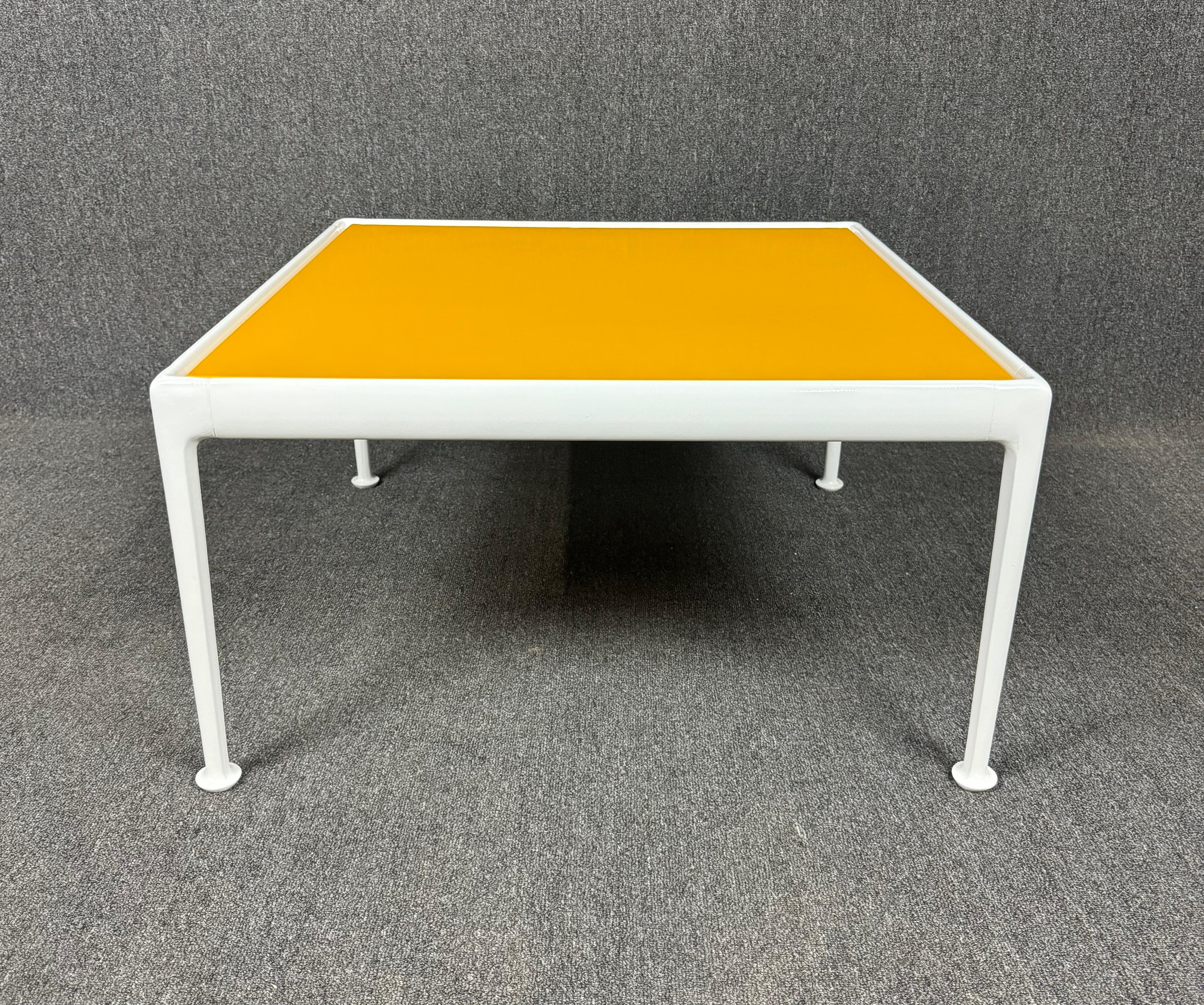 Here is a beautiful mid century modern outdoor end - cocktail table from the sought after 
