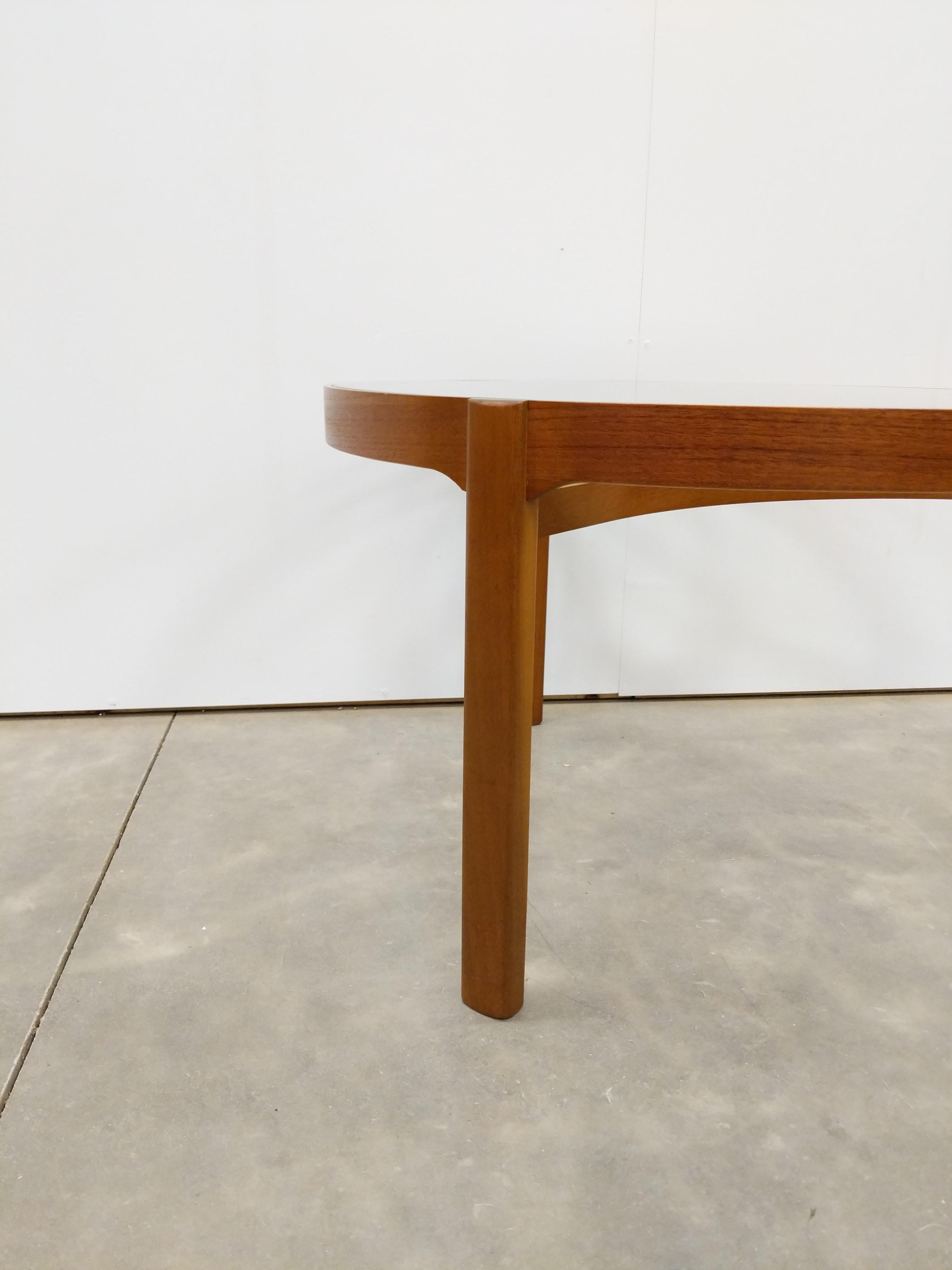 British Vintage Mid Century Modern Coffee Table by Nathan For Sale