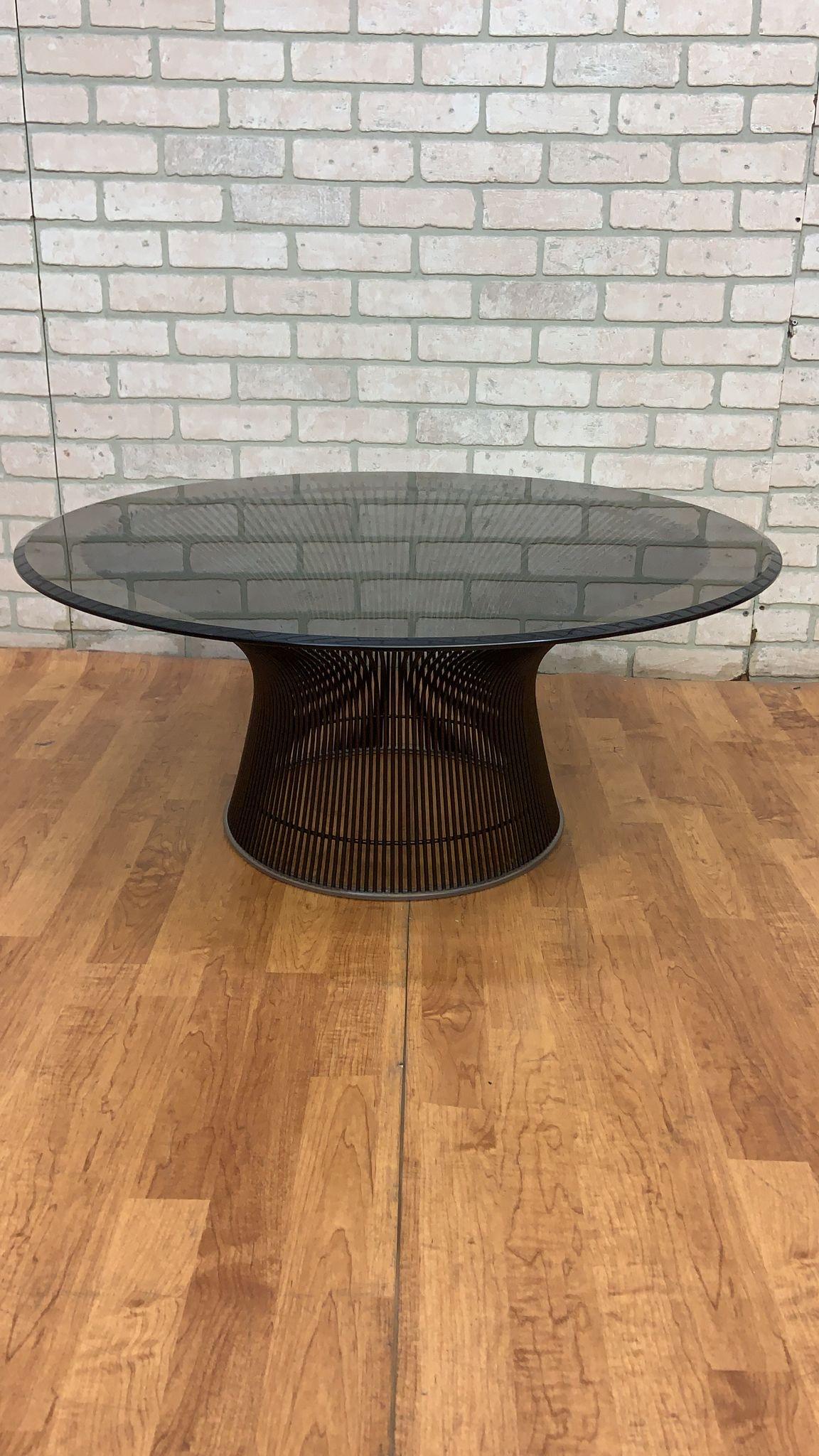 American Vintage Mid Century Modern Coffee Table by Warren Platner for Knoll For Sale