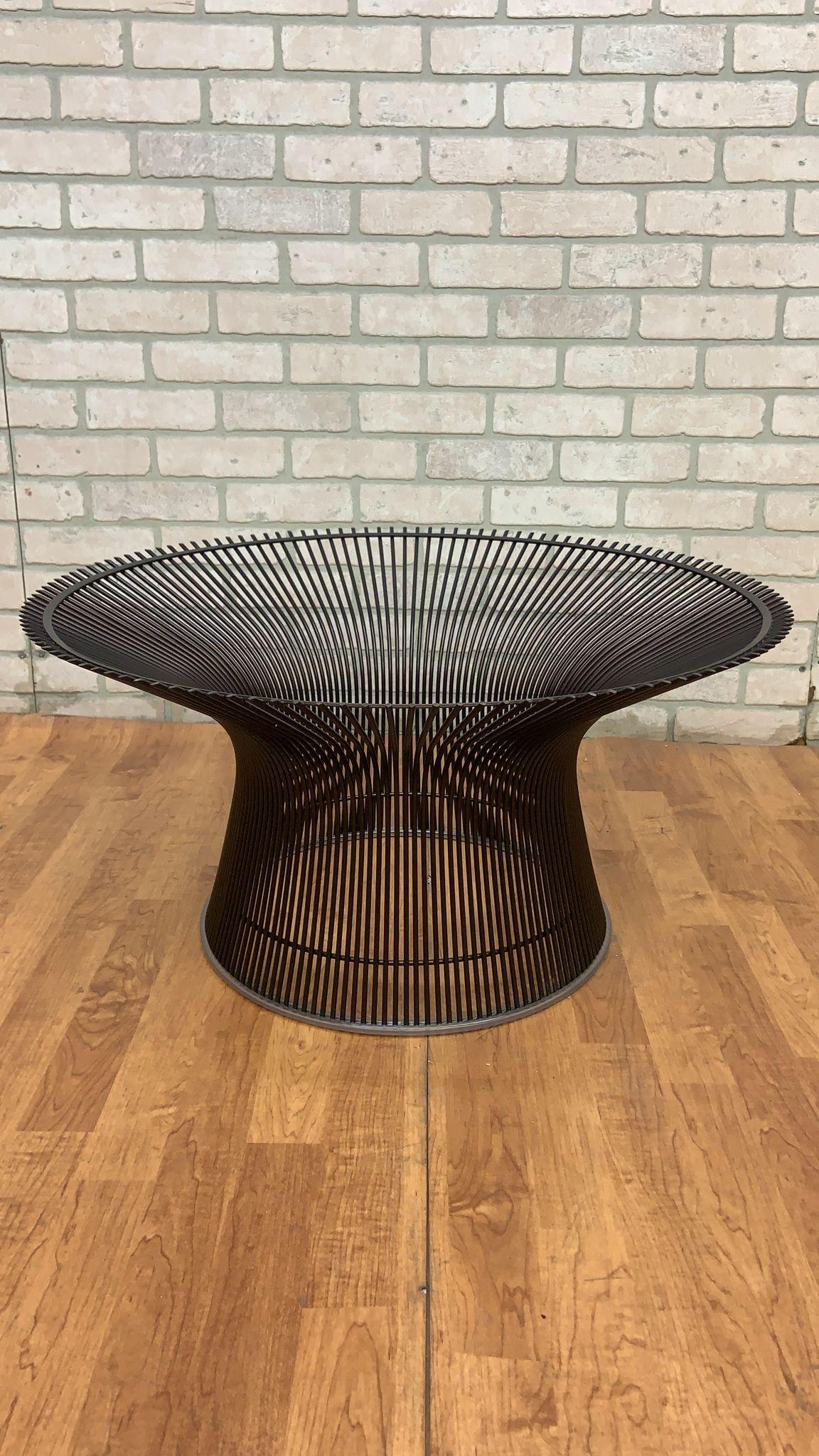 Vintage Mid Century Modern Coffee Table by Warren Platner for Knoll In Good Condition For Sale In Chicago, IL