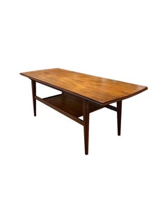 Vintage Mid-Century Modern Coffee Table Stand with Shelf