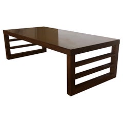 Vintage Mid Century Modern Mesa de roble peinado Fabricación de Red Lion Co