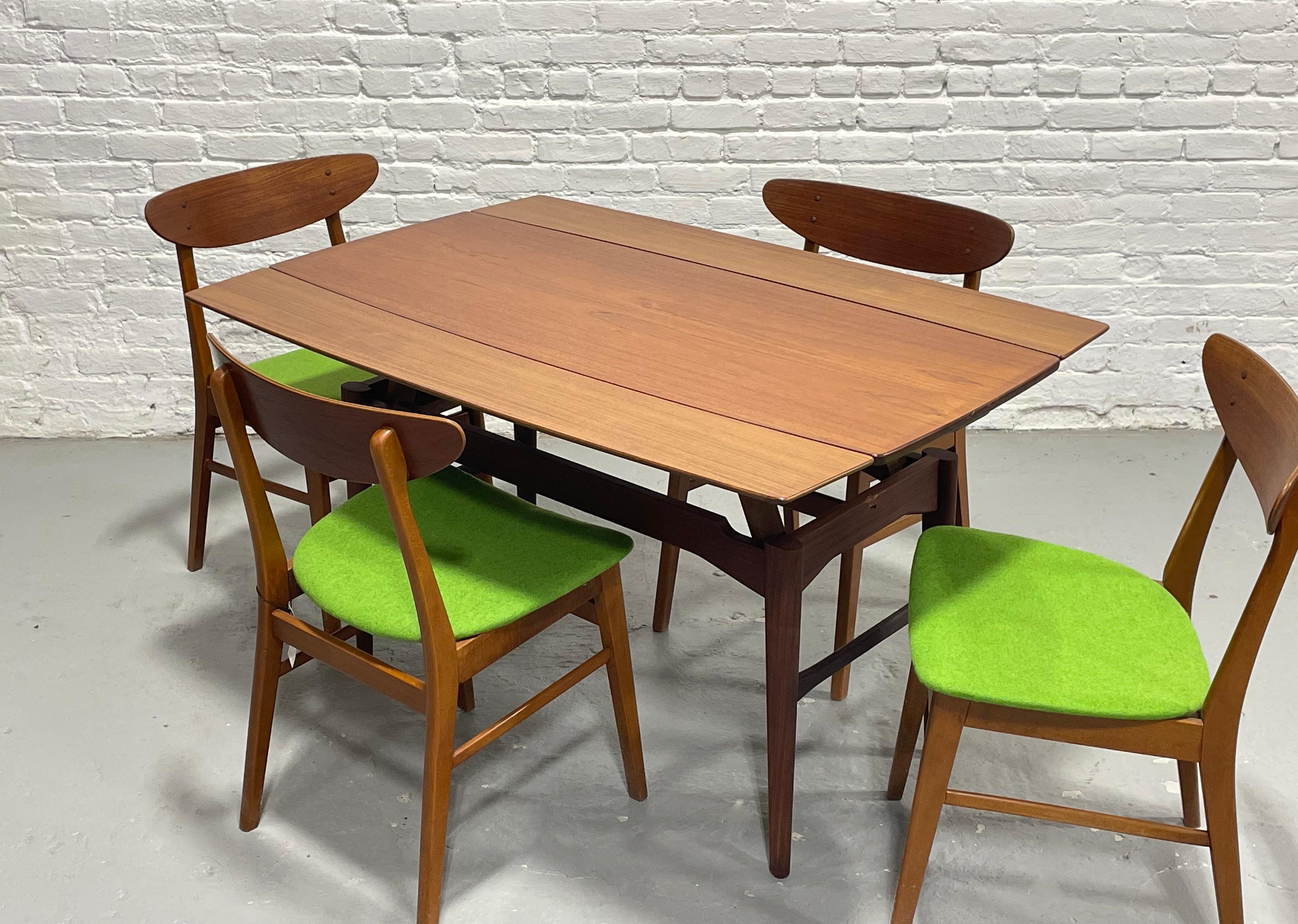 Mesa Convertible Vintage Mid Century Modern - Refinado Diseño Multifuncional en venta 4