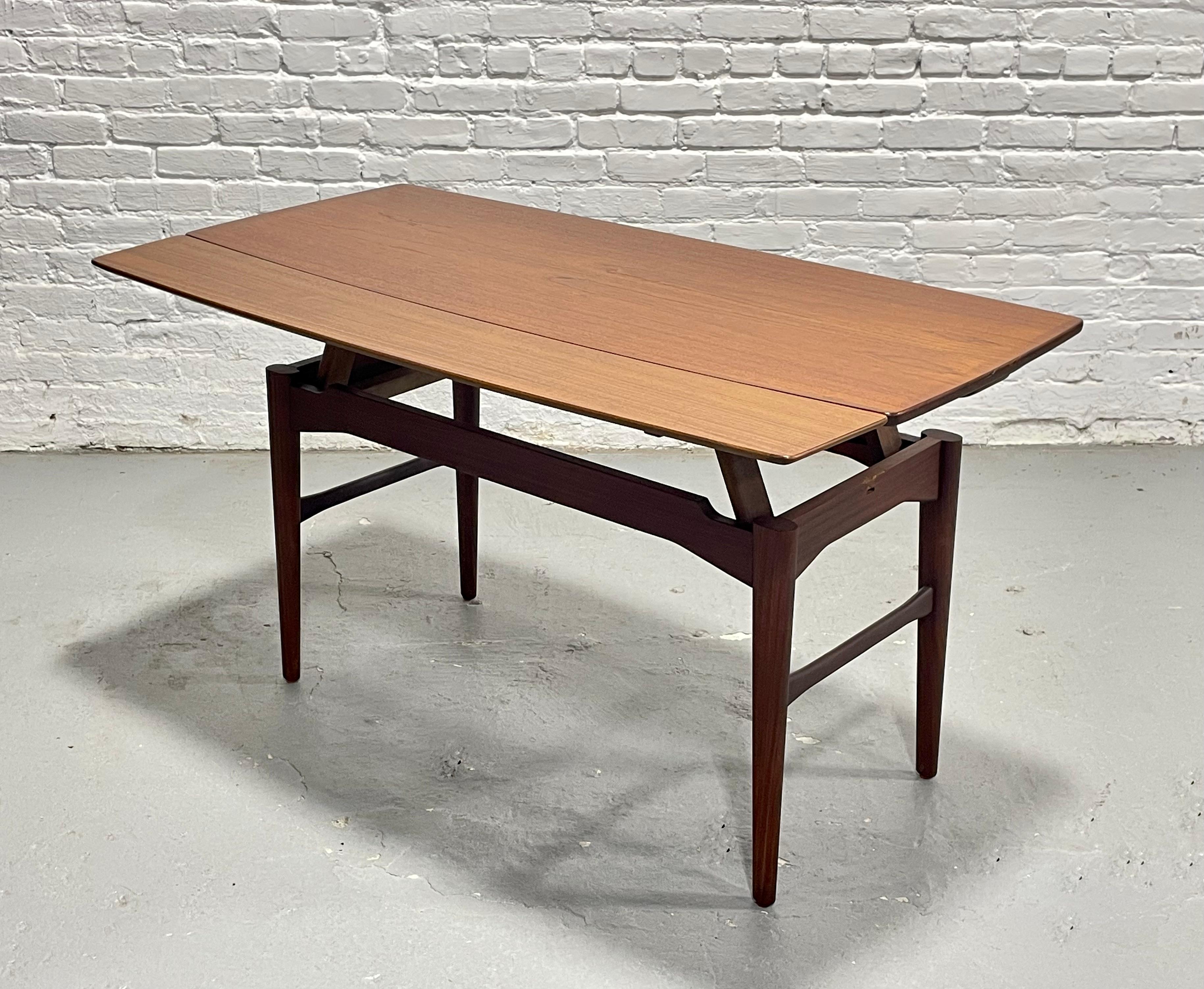Mesa Convertible Vintage Mid Century Modern - Refinado Diseño Multifuncional en venta 3