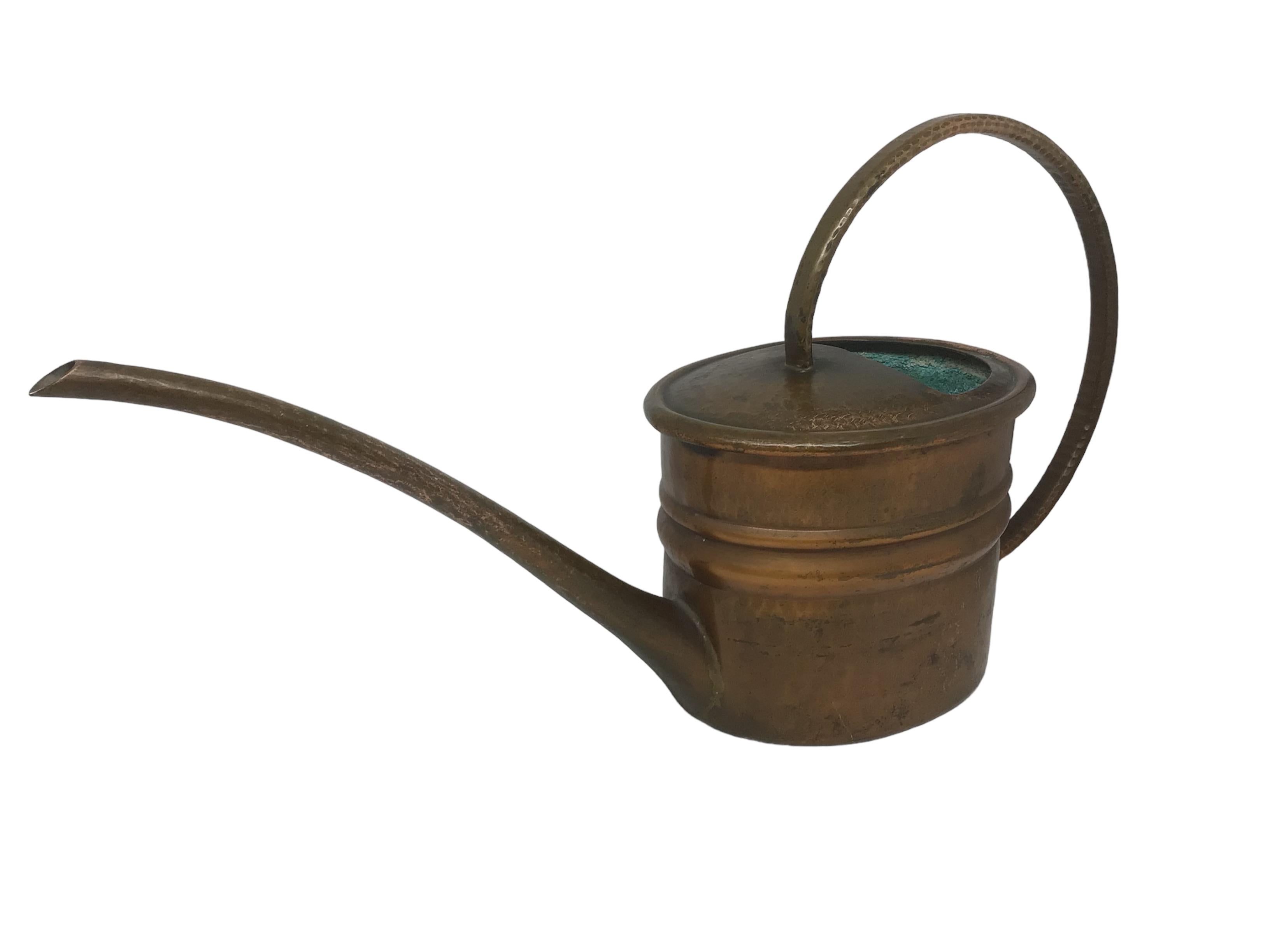 Mid-20th Century Vintage Mid-Century Modern Copper Bonsai Watering Can with Long Spout, 1960s