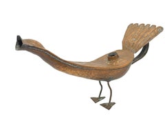 Regadera Vintage de Cobre Moderna de Mediados de Siglo Estilo Brutalista, Años 60