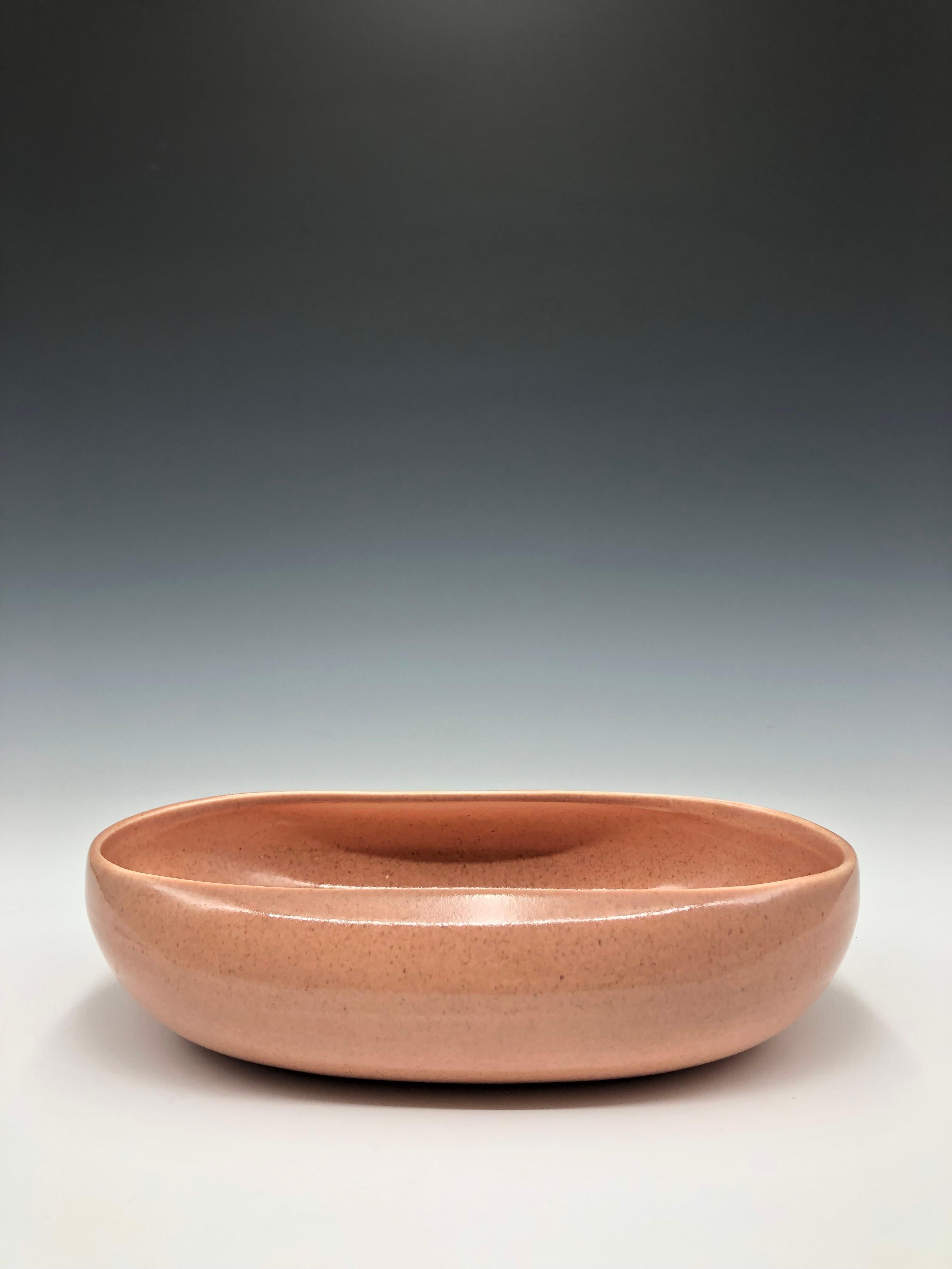 Américain Plat de service Steubenville rose corail moderne du milieu du siècle dernier en vente
