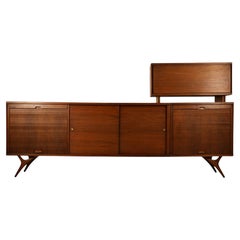Vintage Mid Century Modern Credenza and Bar Cabinet c. 1960