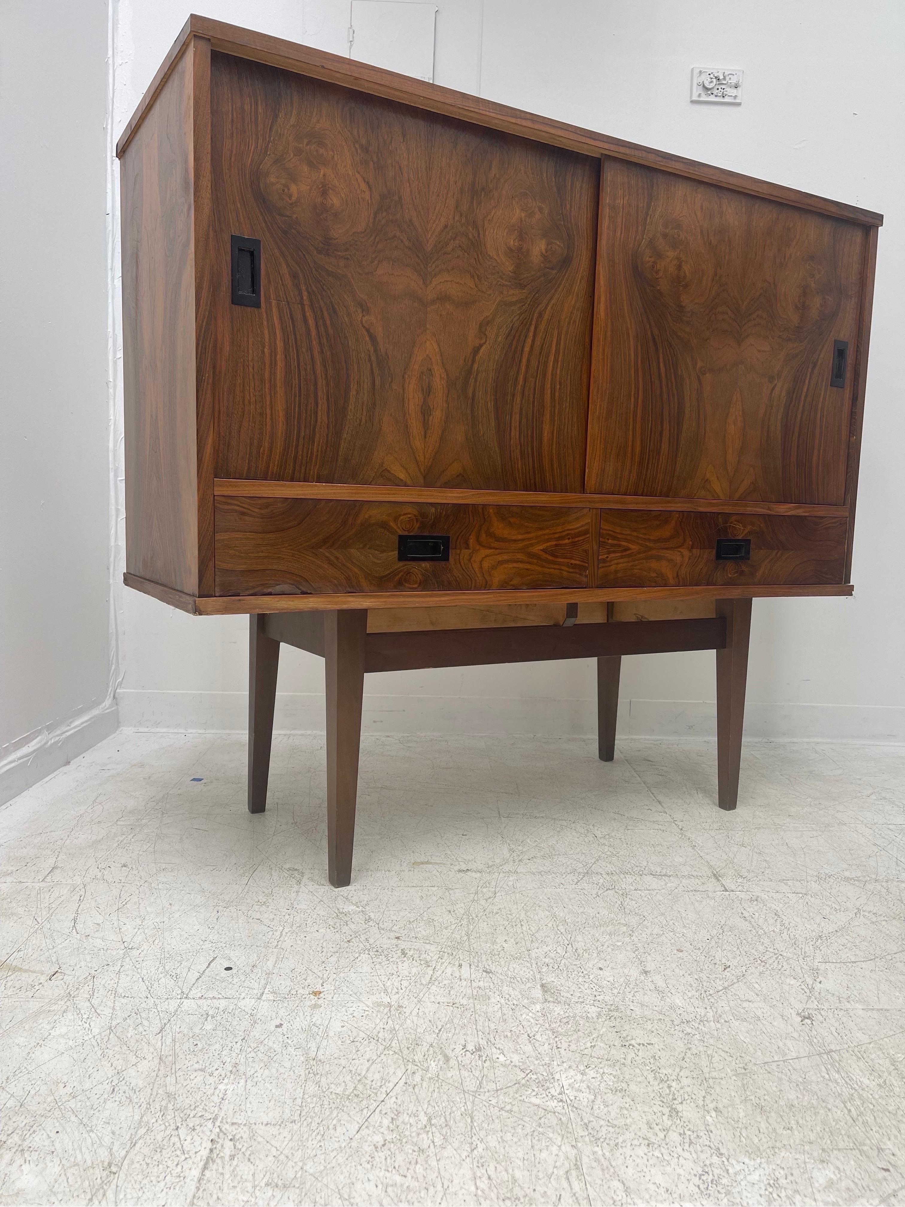 Vintage Mid-Century Modern credenza cabinet storage Italian design 
Dimensions. 48 W ; 42 H ; 18 D.