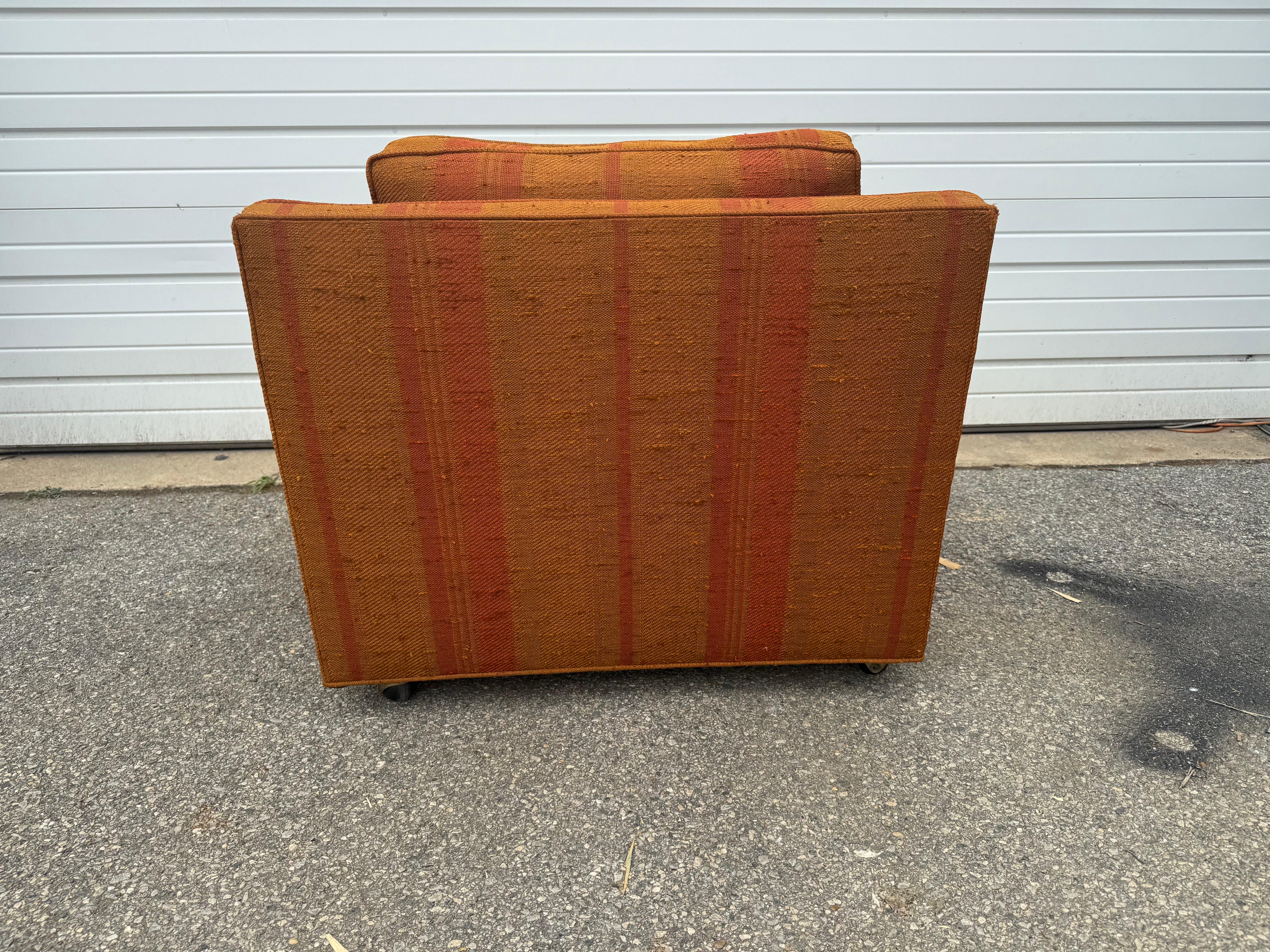 Silla Cube Lounge Vintage Mid Century Modern de Dunbar en venta 3