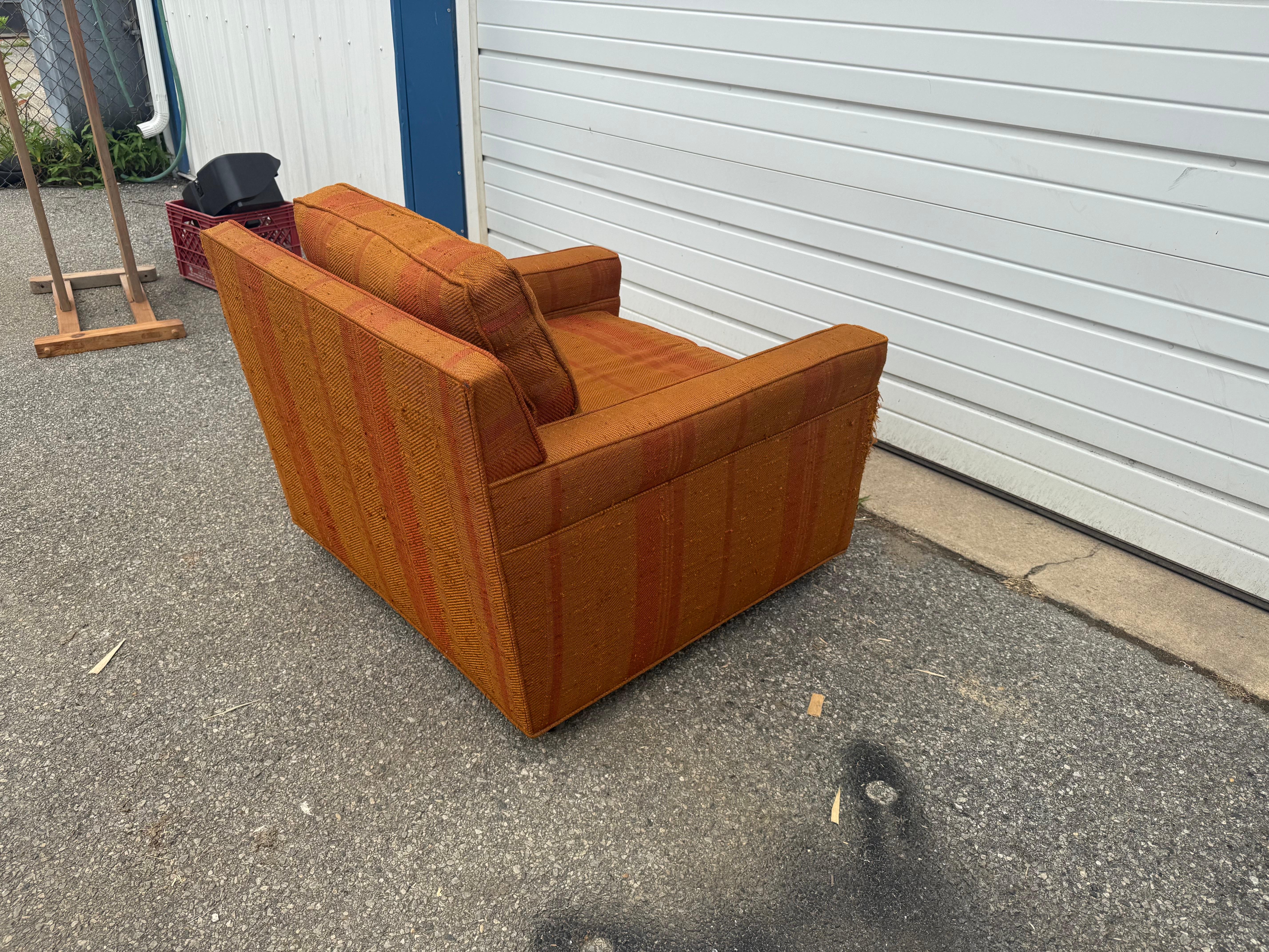 Silla Cube Lounge Vintage Mid Century Modern de Dunbar en venta 4