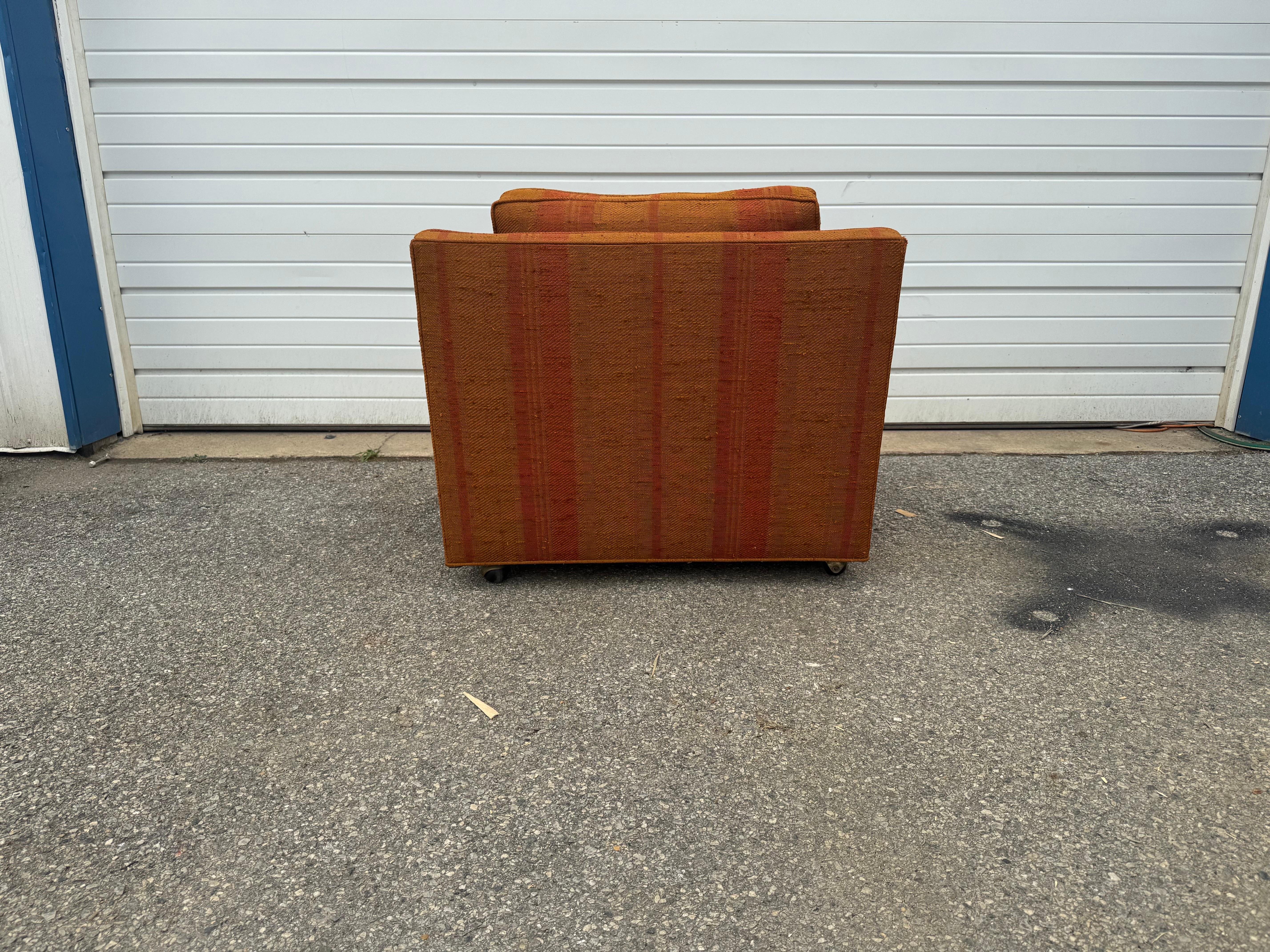 Silla Cube Lounge Vintage Mid Century Modern de Dunbar en venta 5