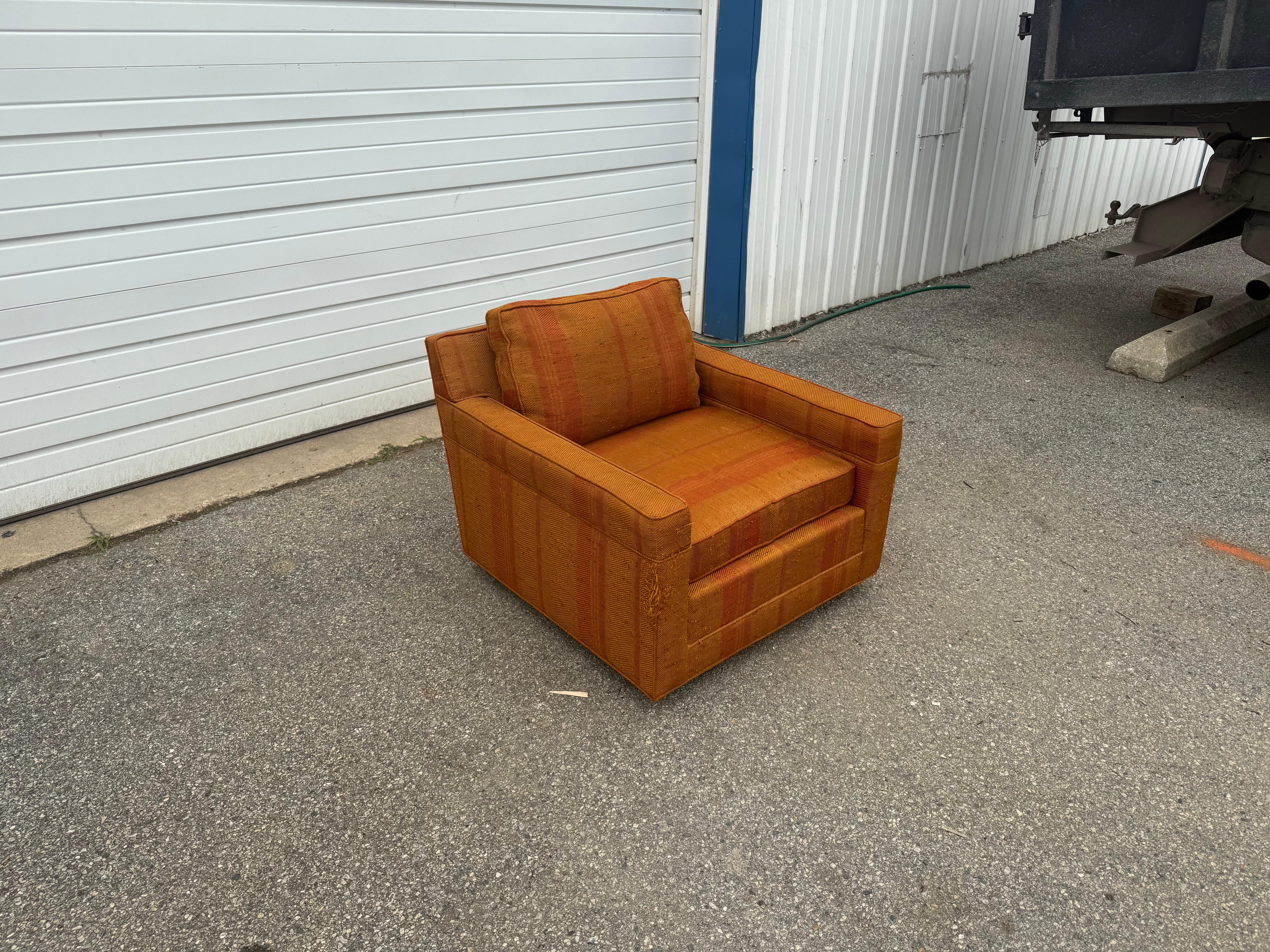 Silla Cube Lounge Vintage Mid Century Modern de Dunbar en venta 2