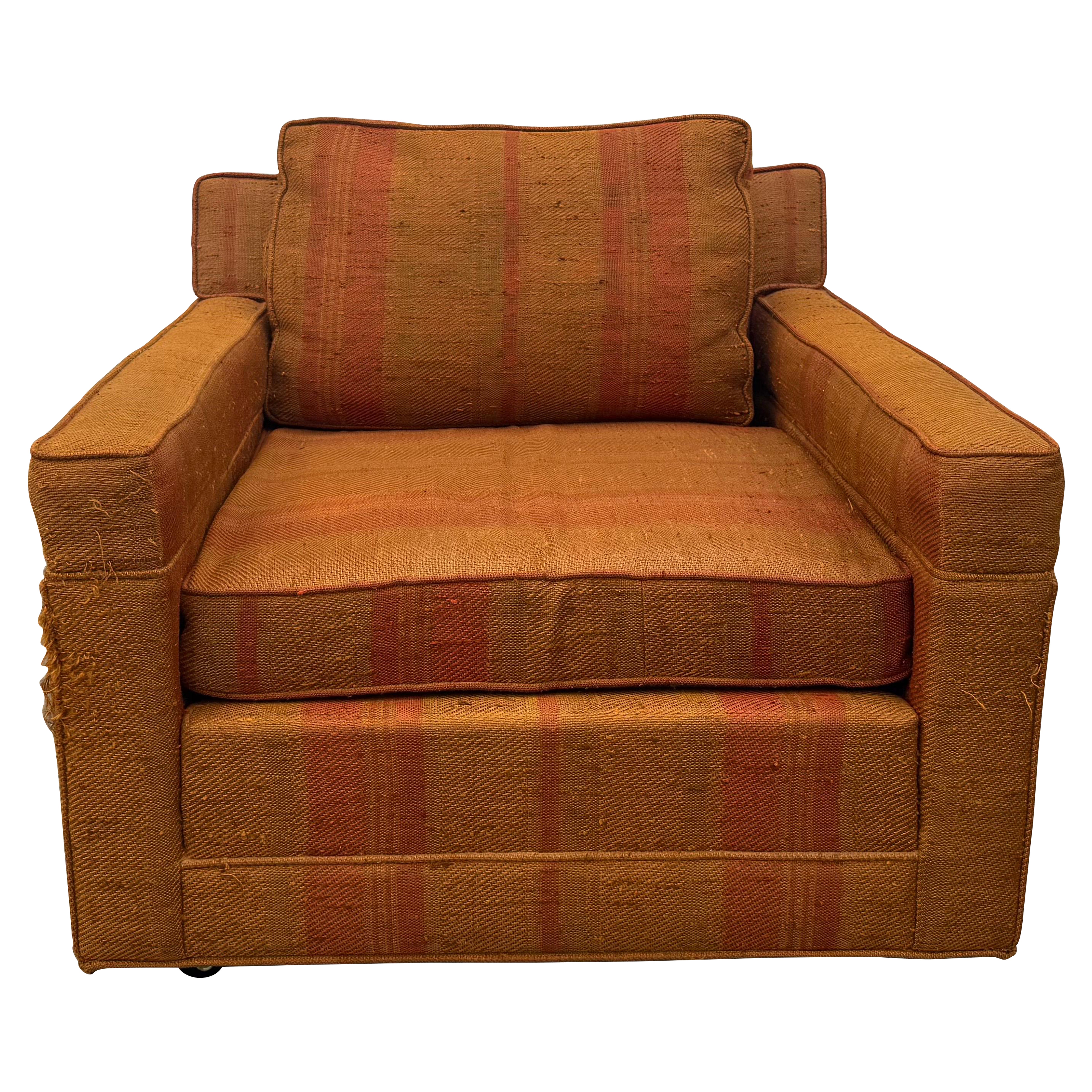 Silla Cube Lounge Vintage Mid Century Modern de Dunbar en venta