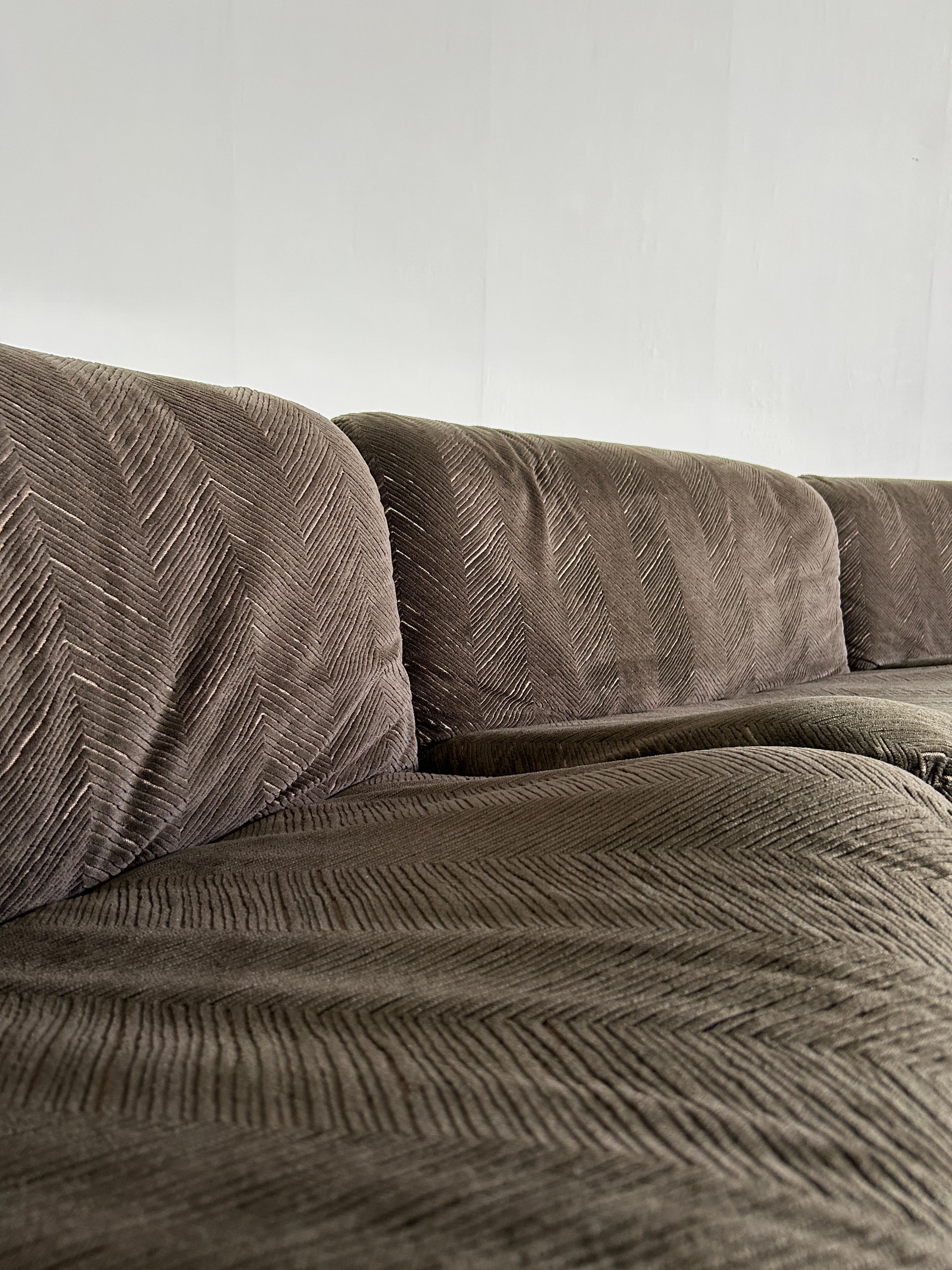 Modulares Vintage-Sofa mit geschwungenem Gestell, Wittmann zugeschrieben, Mid-Century Modern, 70er Jahre  im Angebot 6