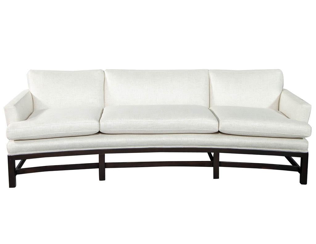 American Vintage Mid-Century Modern Curved Sofa Edward Wormley for Dunbar