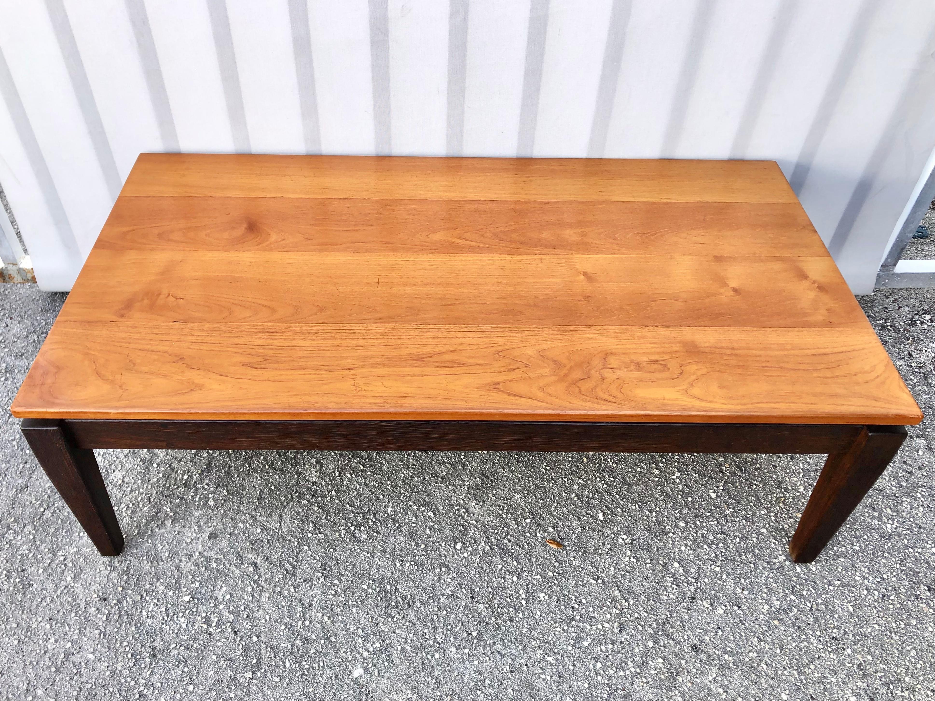 Mid-20th Century Vintage Mid Century Modern Custom Crafted Coffee Table For Sale