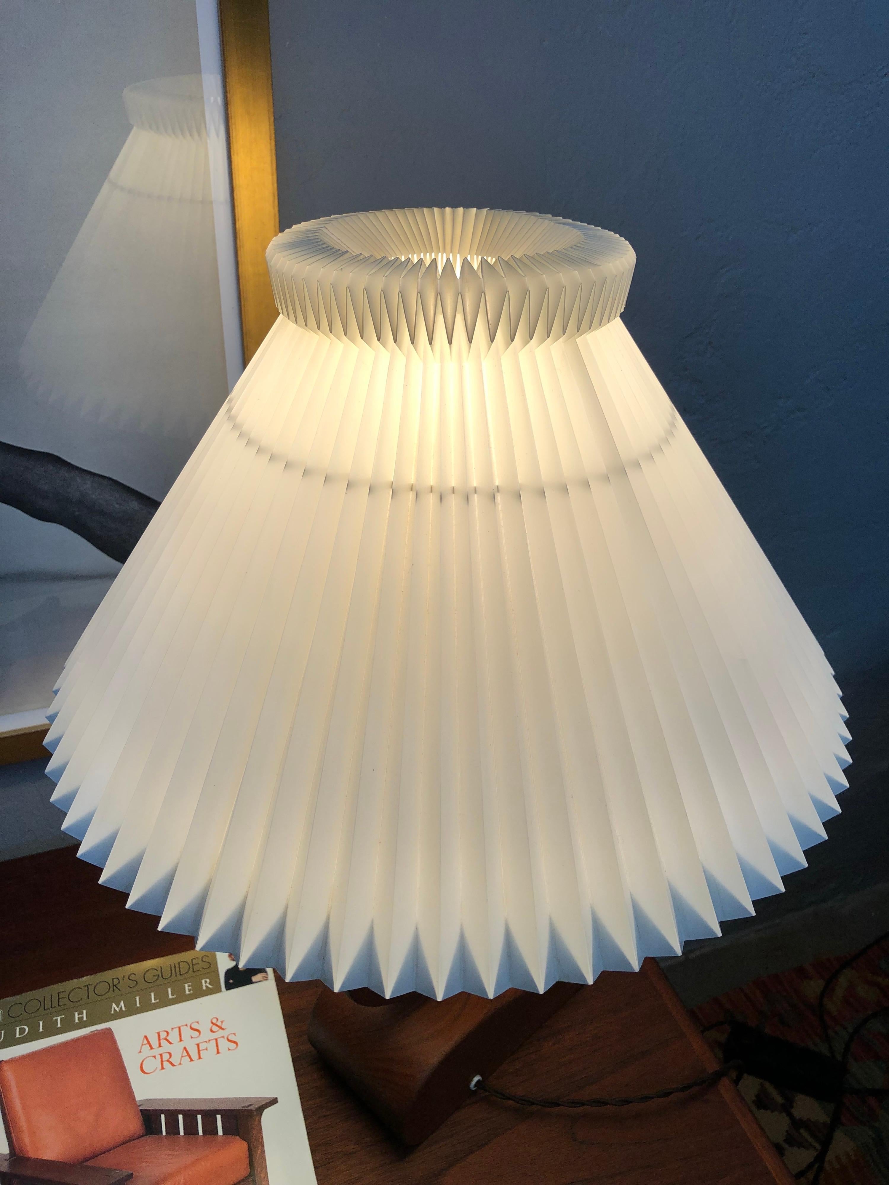 Vintage Mid Century Modern Danish Artisan Prototype Teak Table Lamp For Sale 3