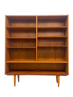 Vintage Mid Century Modern Danish Bookcase with Adjustable Shelving