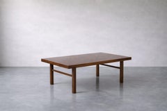 Vintage Mid-Century Modern Danish Colonial Brown Wood Coffee Table, 1960s